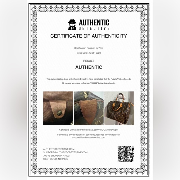 Louis Vuitton Speedy30 Mono with COA - Picture 16 of 16